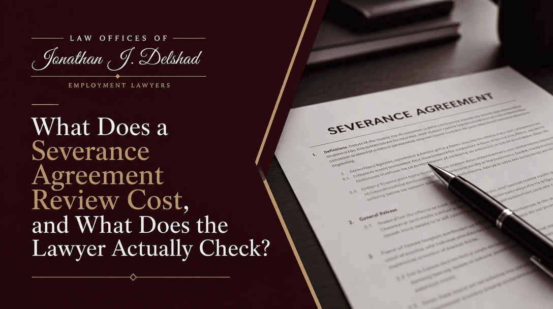 What Does a Severance Agreement Review Cost? — Law Offices of Jonathan J. Delshad