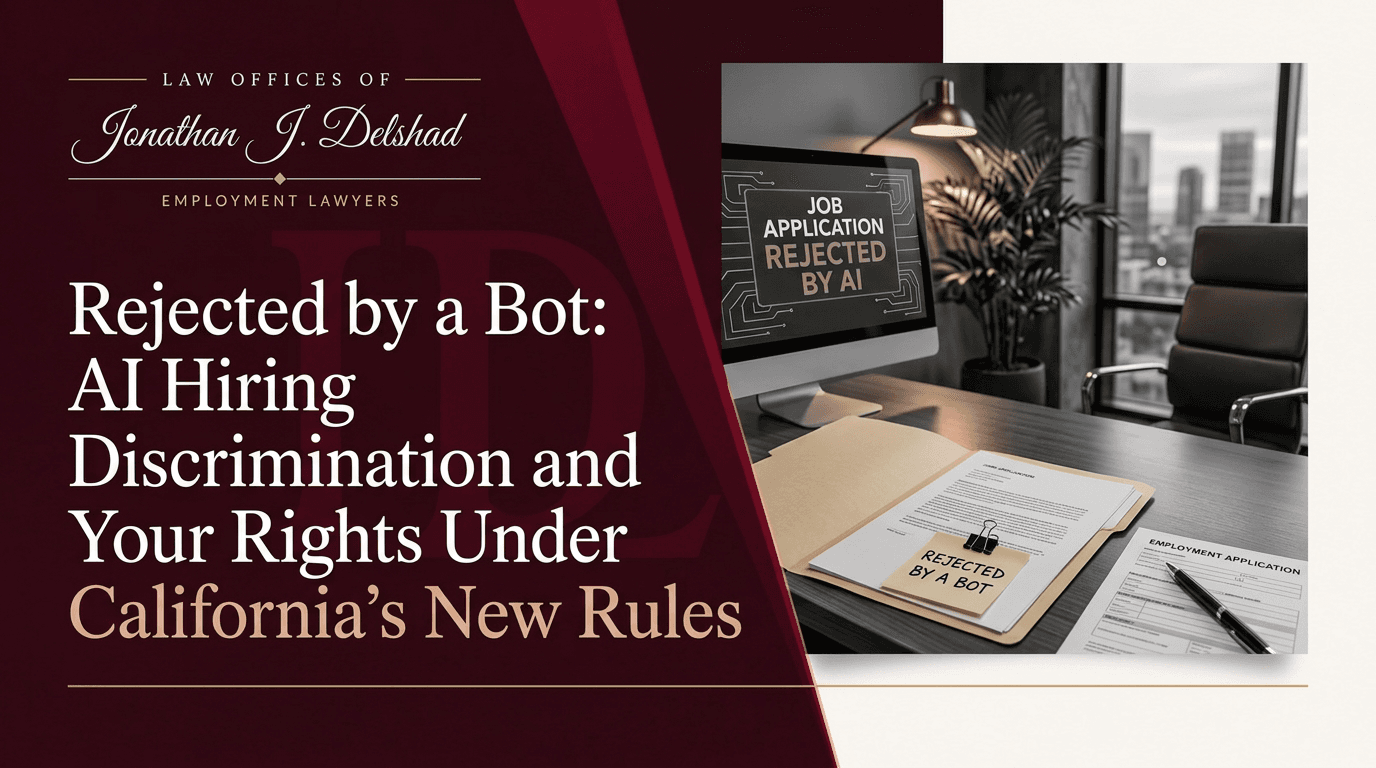 Rejected by a Bot: AI Hiring Discrimination and Your Rights Under California's New Rules — Law Offices of Jonathan J. Delshad